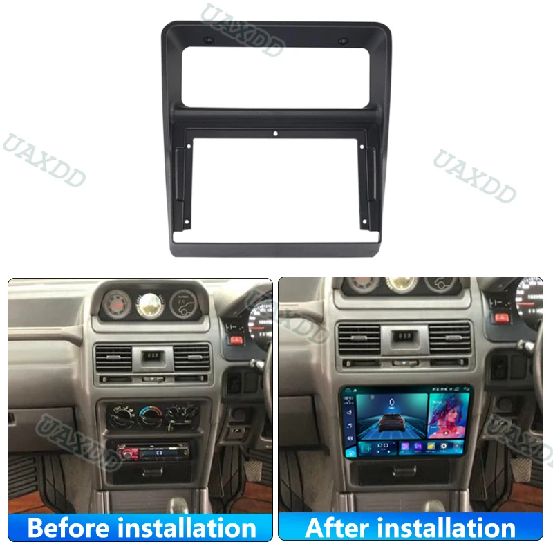 9 Inch Car Frame Fascia Adapter Android CD MP5 Radio Dash Fitting Panel Kit For Mitsubishi Pajero Montero Shogun 1991-1999 2 Din