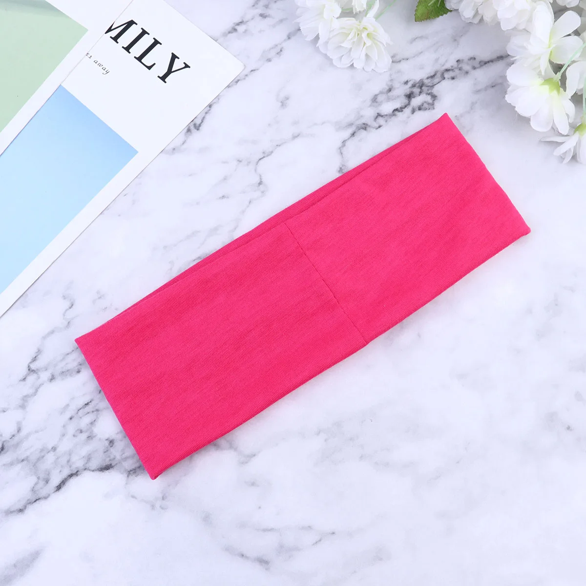 

5pcs Sports Headband For Women Wide Breathable Sweat-Absorbing Stretchy Hair Band Yoga Running Fitness Headwear Daily Outdoor