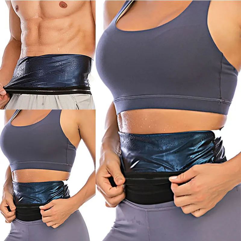 Sauna Waist Belt Trimmer Belly Wrap Workout Thermal Sweat Band Belly Trainer Weight Loss Body Shaper Tummy Control Slimming Belt