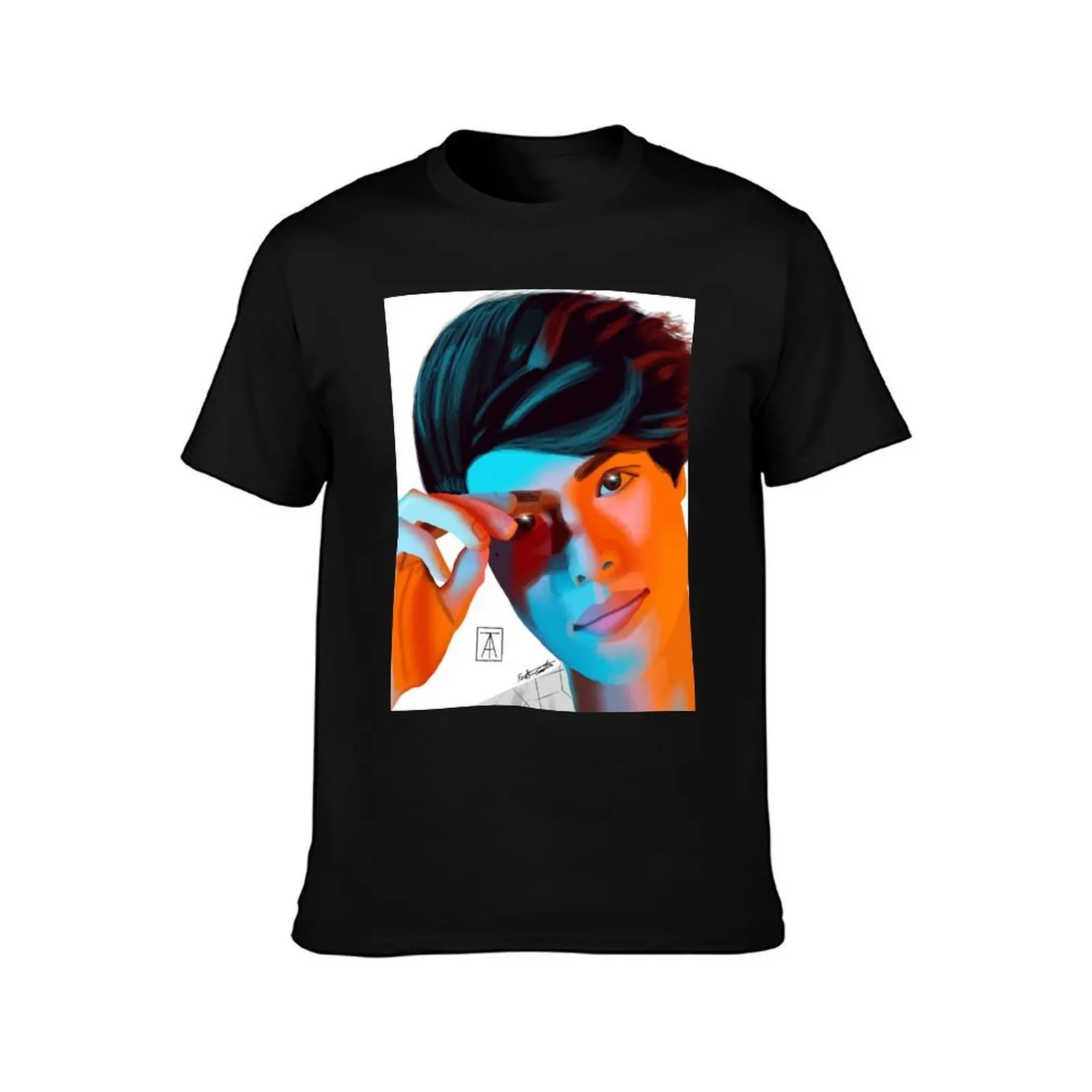 Alex Stokes T-Shirt Modern Print Casual T-Shirt