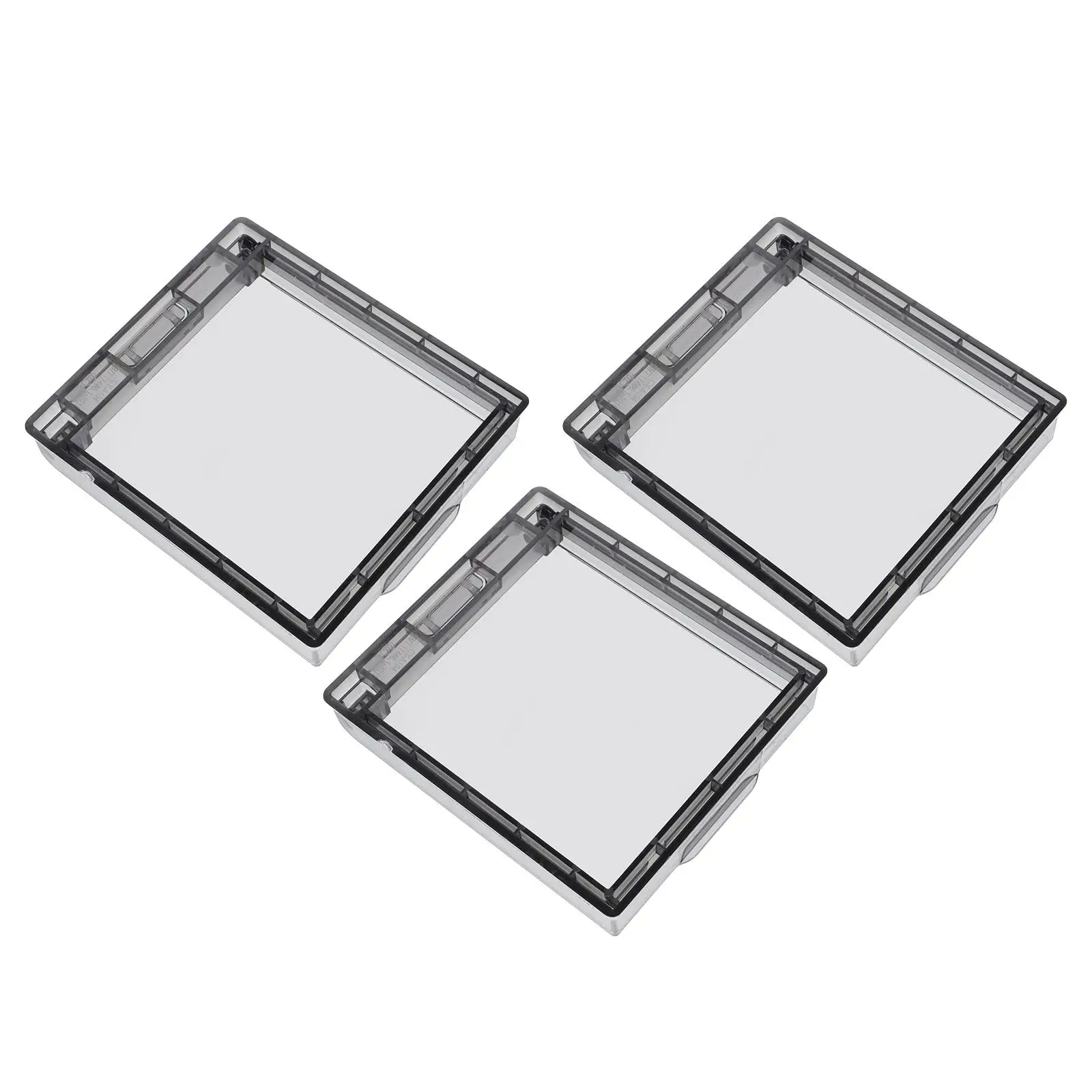 3 Pcs Light Bulb Waterproof Socket Protective Cover Toddler Switch Guard Abs Weatherproof Outlet