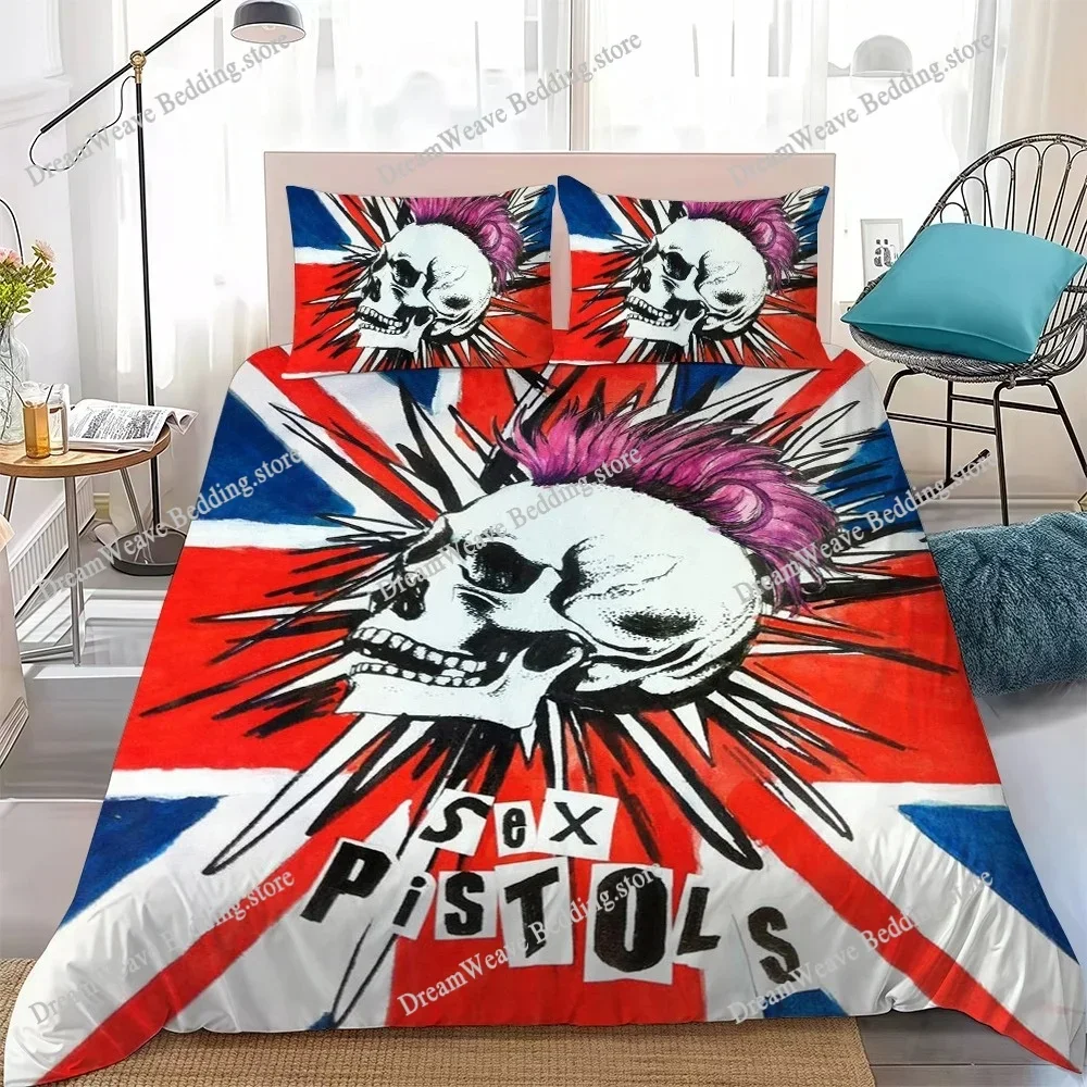 S-sex P-pistols R-rocks B-bands Duvet Cover Set Home Style Bedding Soft Laundry Cotton Bed Student Dormitory GiftFQH
