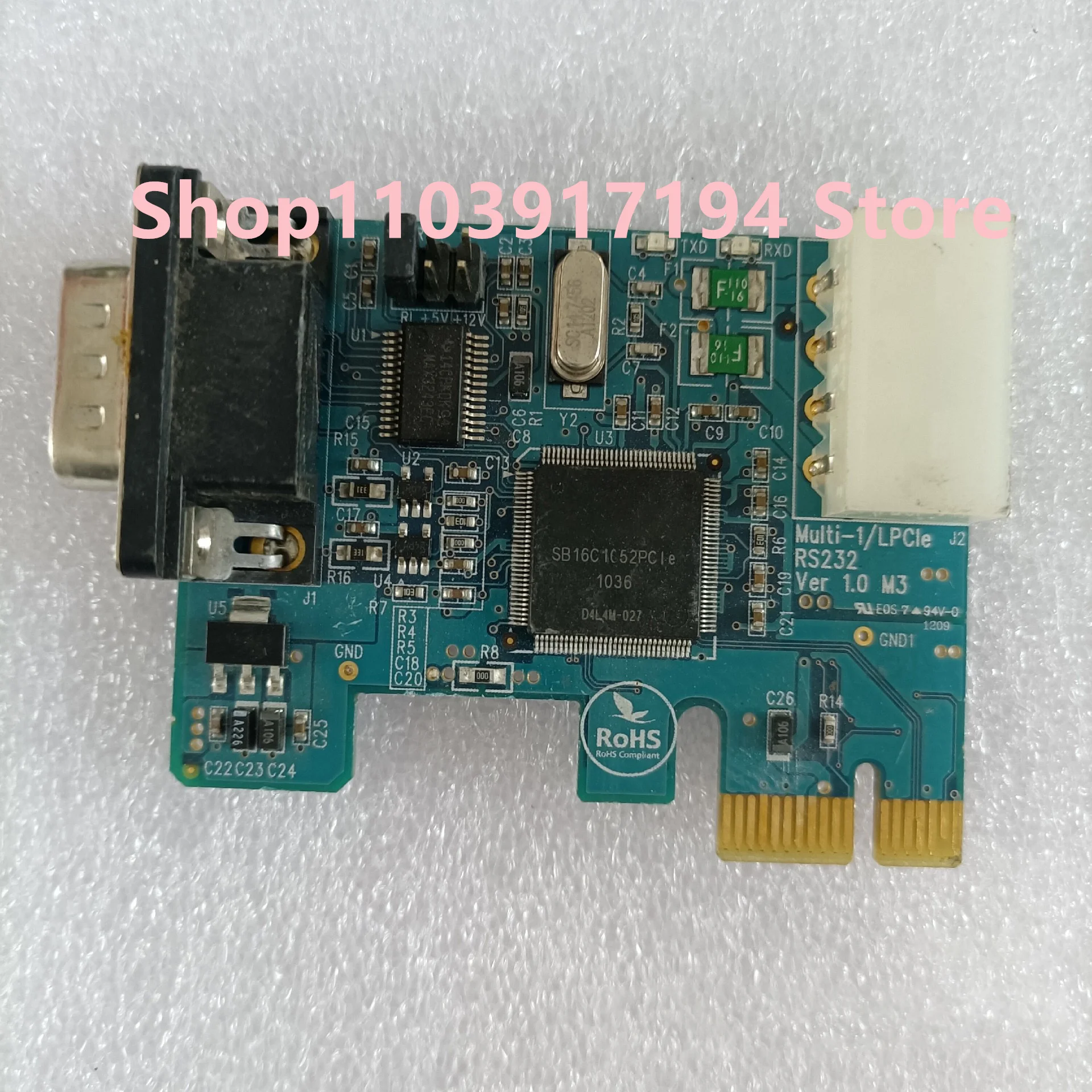 

FOR Systembase Multi-1/PCIe 232 1-port Com serial communication card RS232 Serial card KCC-REM-STB-MuIti-2LPCI12