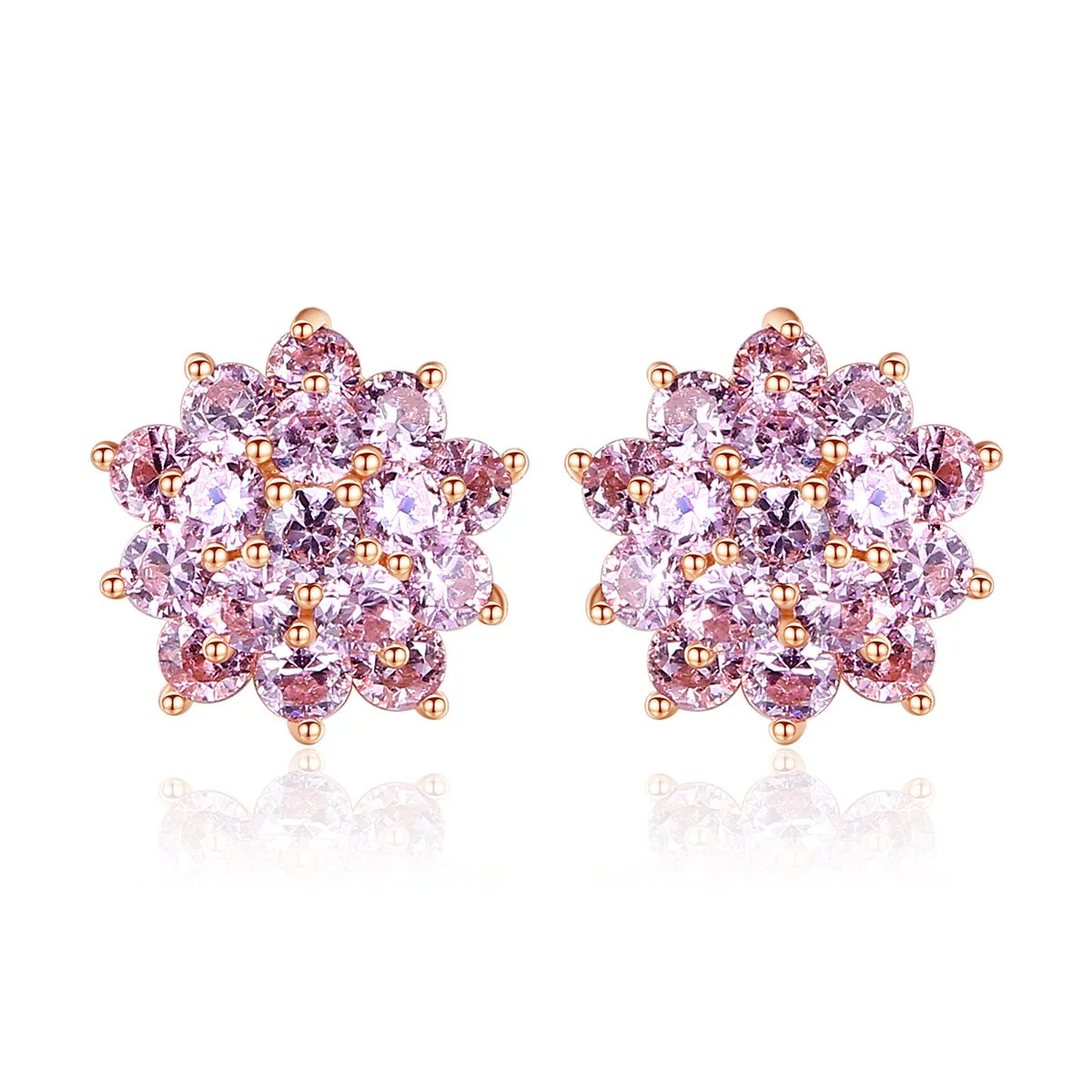 

Женские серьги-гвоздики из серебра 925 пробы, с фианитом