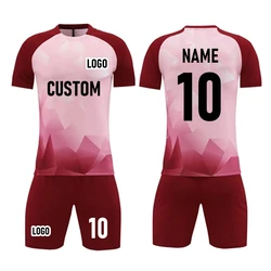 Kids Adult Soccer Jersey Set Women & Men Sports Suit Child Football Uniform Boys Girls Short Training Clothes Team Kit Custom