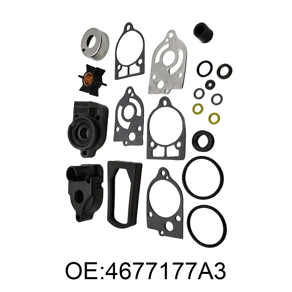 

Ремкомплект водяного насоса для Mercury и Mariner 2-тактных подвесных двигателей от 30 до 70 В комплект входит гибкая неопреновая резиновая крыльчатка.