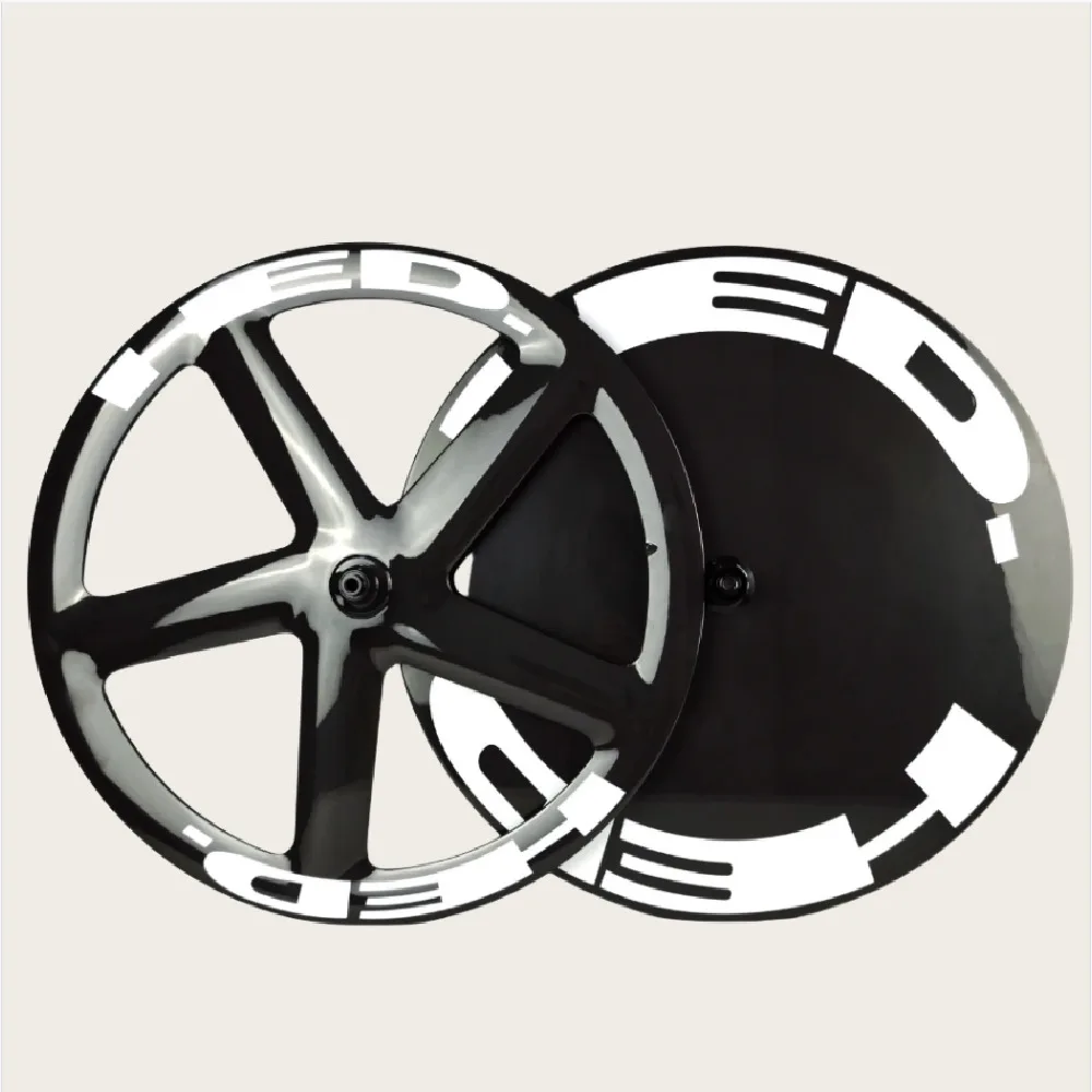 

Five-spoke/ Rear Disc Wheel Track/Road Carbon Wheel Set Road Bicycles Front Closed Disc Brakes/ Rim Brake Wheels 700C