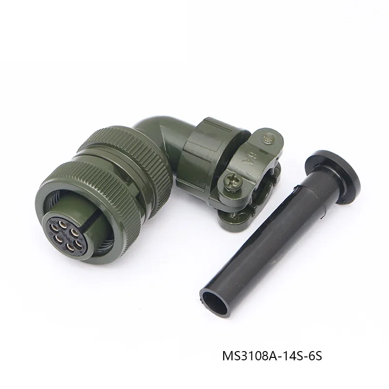 14S-6S 14S-6P Aviation Plug Servo Motor Connector MS3108A MS3106A MS3102A MS5015 4 Pin Core MS3100A MS3101A 14-6S 14-6P 14-6