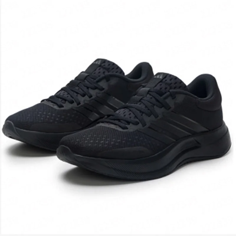 Adidas official genuine men's shoes - new summer black sports running shoes for casual wear JQ6401
