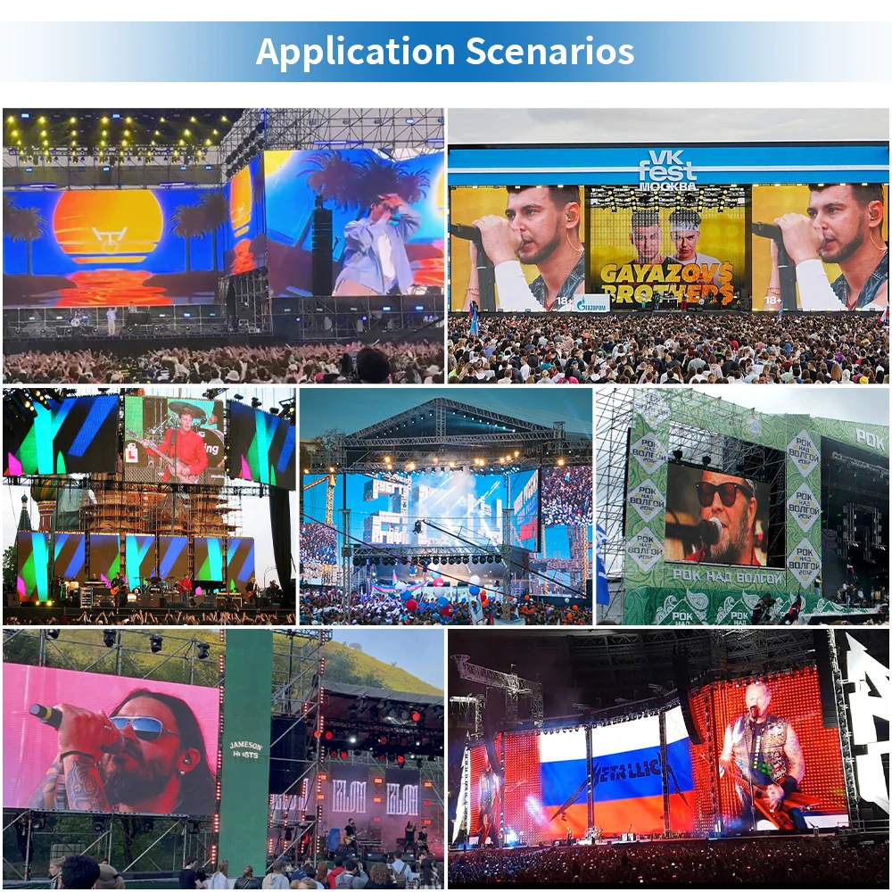 High Resolution Digital Full Color P3.91 Waterproof Screen Panel Custom P2.6 Led Display Rental Indoor