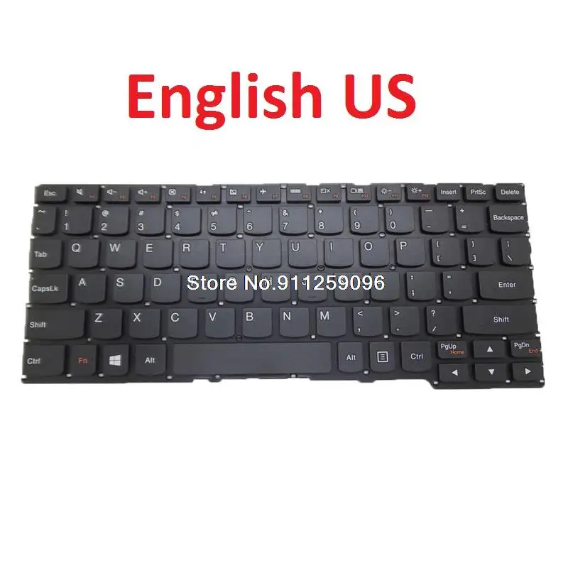 Teclado para Lenovo YOGA 2, 11, inglés, EE. UU., Rusia, RU, Reino Unido, Reino Unido, 25214392, 25214422, 25214451, 9z. N9zst.a0r, sin marco, nuevo