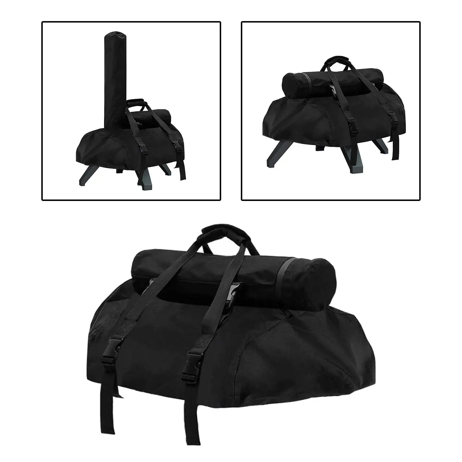 Pizza Oven Covers with Handle Pocket Detachable Chimney Bag Carry Case Pizza