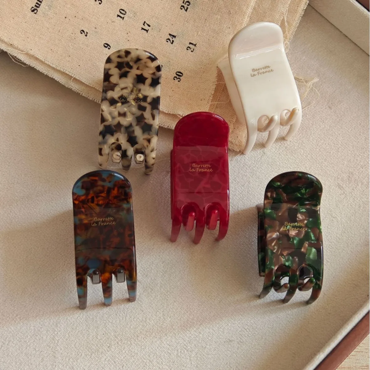 1pc Korean High End Acetate Simple Hair Claw Back of Head High Ponytail Shark Clip for Women Bun Maker