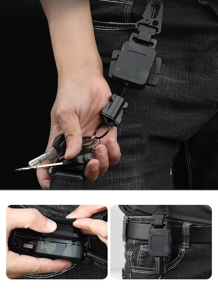 

Многофункциональный телескопический подвесной карабин, аксессуары для рюкзака, ремень-ретрактор, тактическое снаряжение, тактический карабин