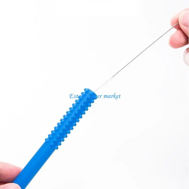

090B Baby Infants Silicone Hollow Teething Tube Teether Newborn Teething Molar Toy