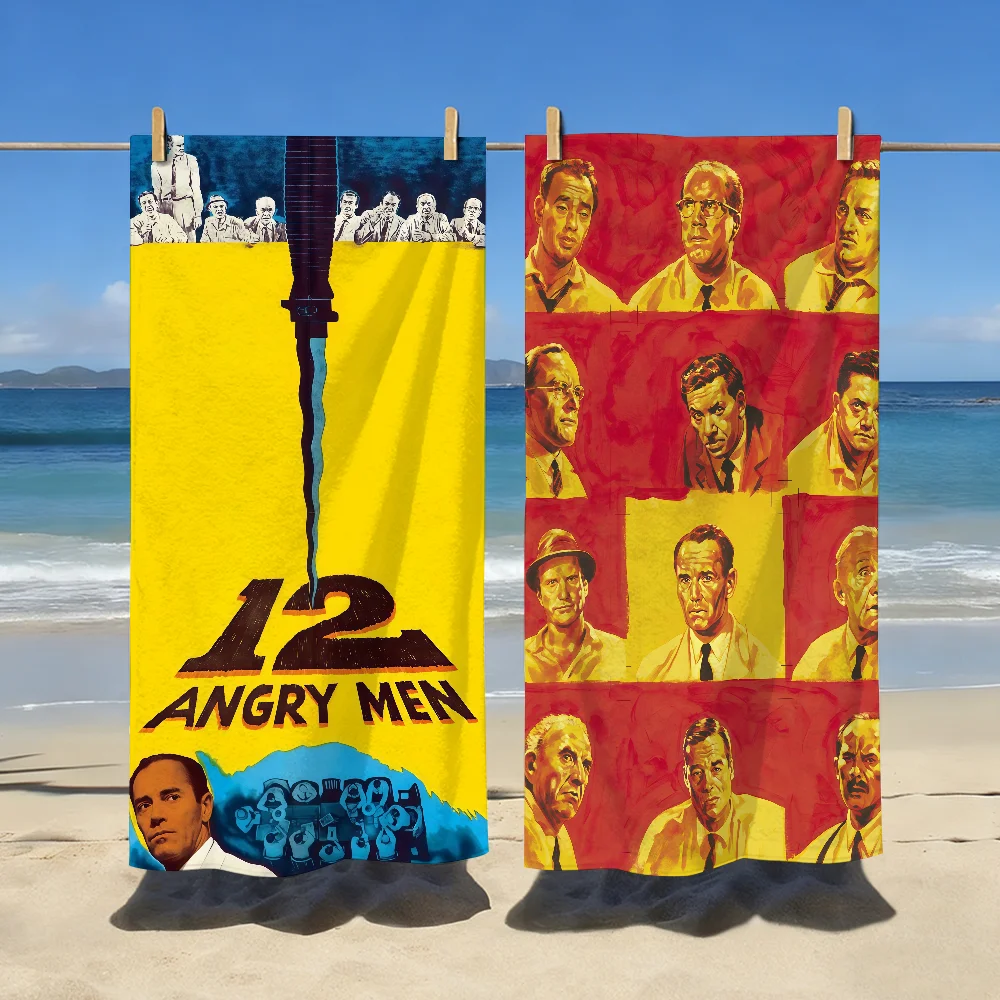 Movie 12 Angry Men Towel Sports Quick Dry Travel Camping Gear Sandproof Soft Light Large Beach Towel