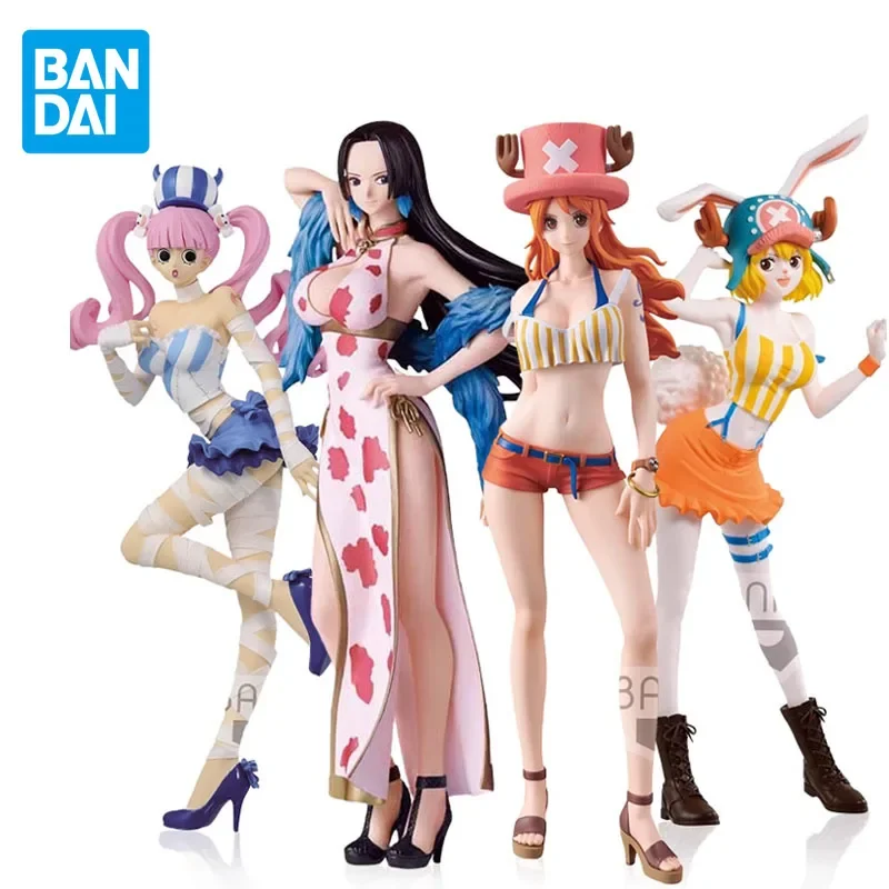 

Original BANDAI One Piece Anime Figure SSP Boa Hancock Nami Robin Action Figure Toys For Boys Gift Model Girls Kids Christmas