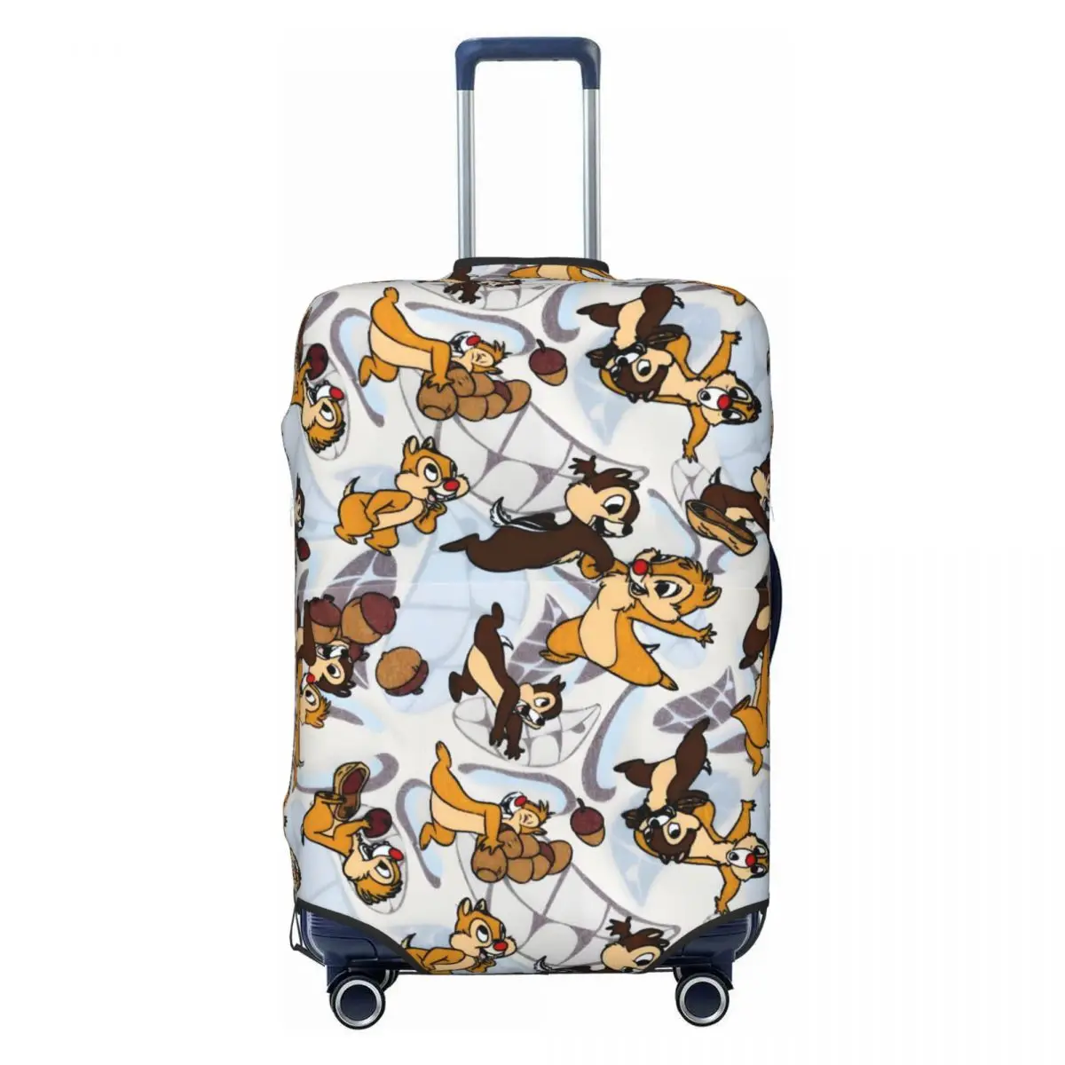 

Custom Funny Cartoon Chip And Dale Travel Luggage Cover Washable Suitcase Cover Protector Fit 18-32 Inch