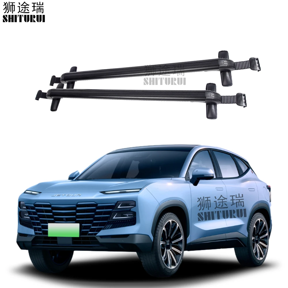 

2Pcs Roof bars For Jetour DASHING 2023 Without railing Crew Aluminum Alloy Side Bars Cross Rails Roof Rack