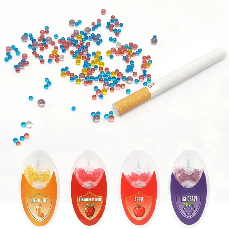 100pcs Mix Fruit Flavor Beads Mint Fruit Flavored Cigarette Pop-up Bead Menthol Balls Capsule for Cigarettes Burst Aroma Capsule