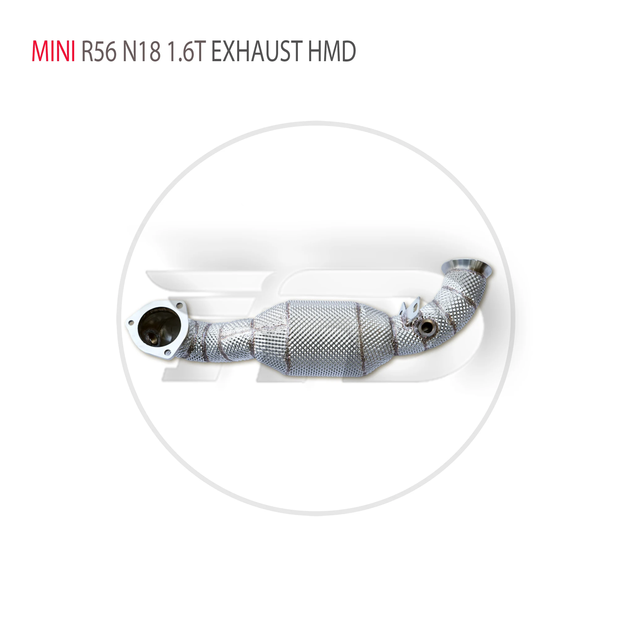 HMD Exhaust System High Flow Performance Downpipe for MINI Cooper S R56 R57 R60 N18 Engine 1.6T Car Accessories With Cat Headers