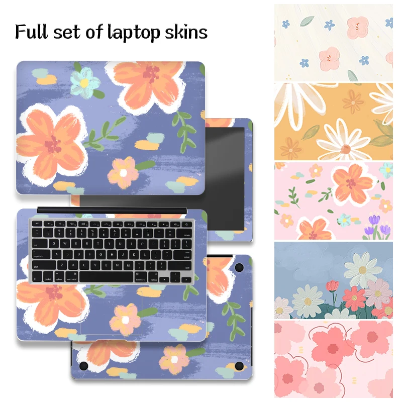 DIY Blume Laptop Skins Aufkleber Notebook PVC Skin13 "14" 15.6 "17.3" Vinyl Aufkleber für Macbook/lenovo/Asus/HP/Dell Schmücken Aufkleber