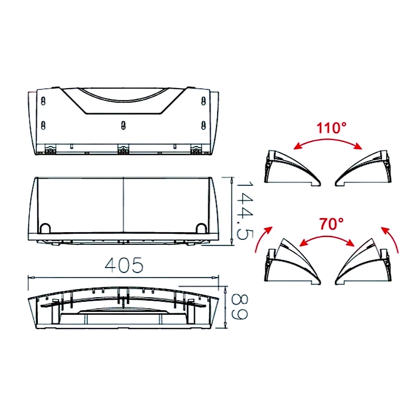 MW Audio 15 Zoll Winkelverstellbarer 15A-F 15W Waveguide Horn Flare Lautsprecherhorn-Diffusor für Line-Array-Soundsysteme – Detail 2