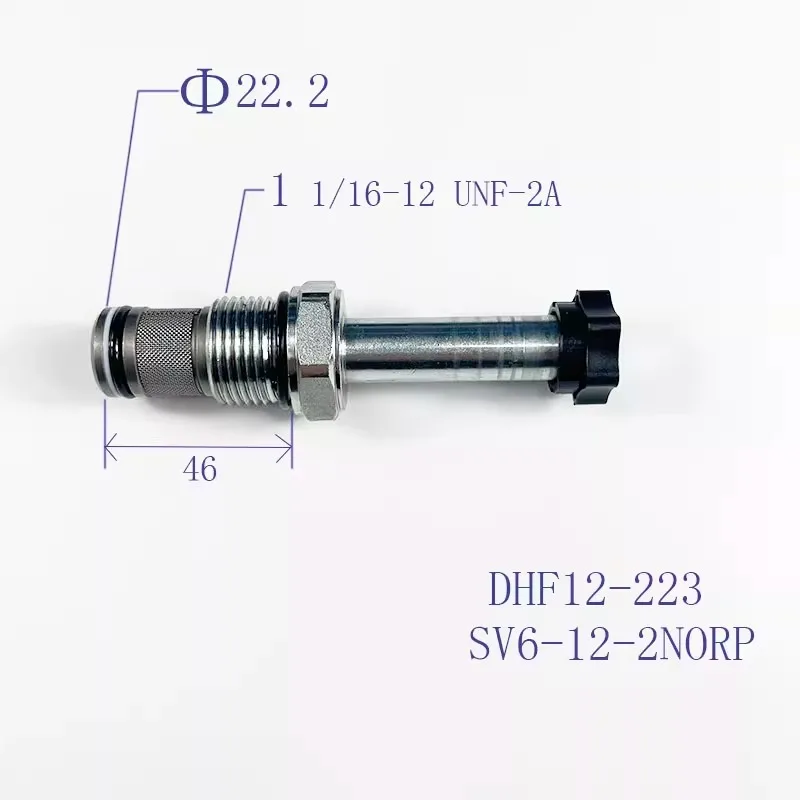 

Two-position Two-way Hydraulic Threaded Cartridge Normally Open Solenoid Valve DHF12-223/SV6-12-2NORP