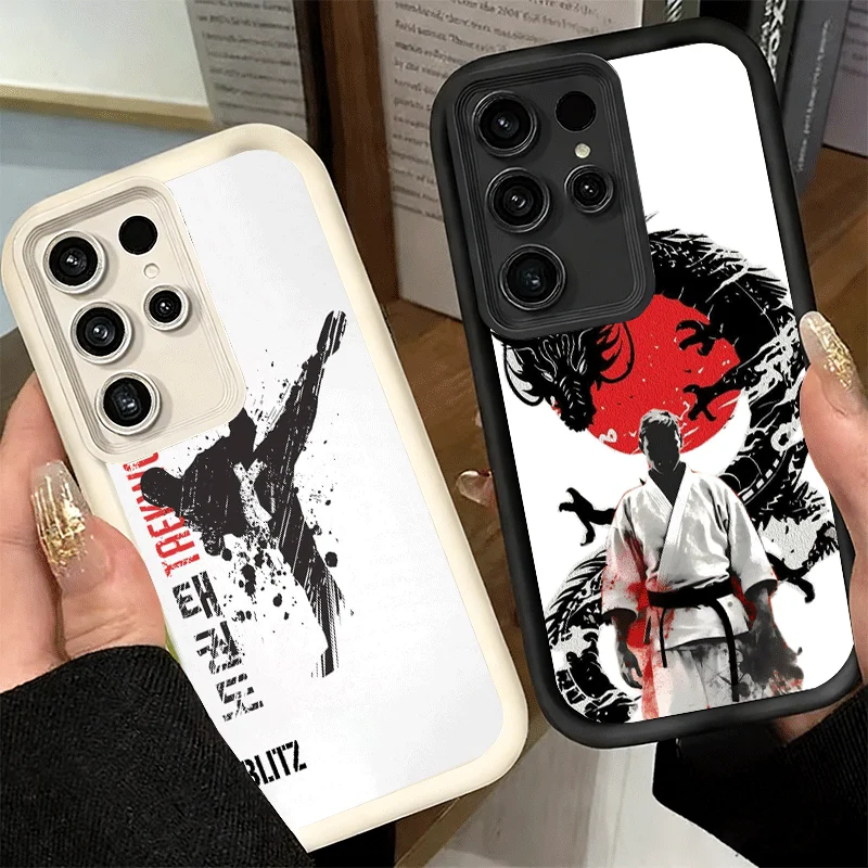 Taekwondo Kungfu Desgin Soft Phone Case for Samsung Galaxy S26 Ultra S25 FE S24 + S23 S22 Plus S21 S20 FE 5G Shell Silicone Fund