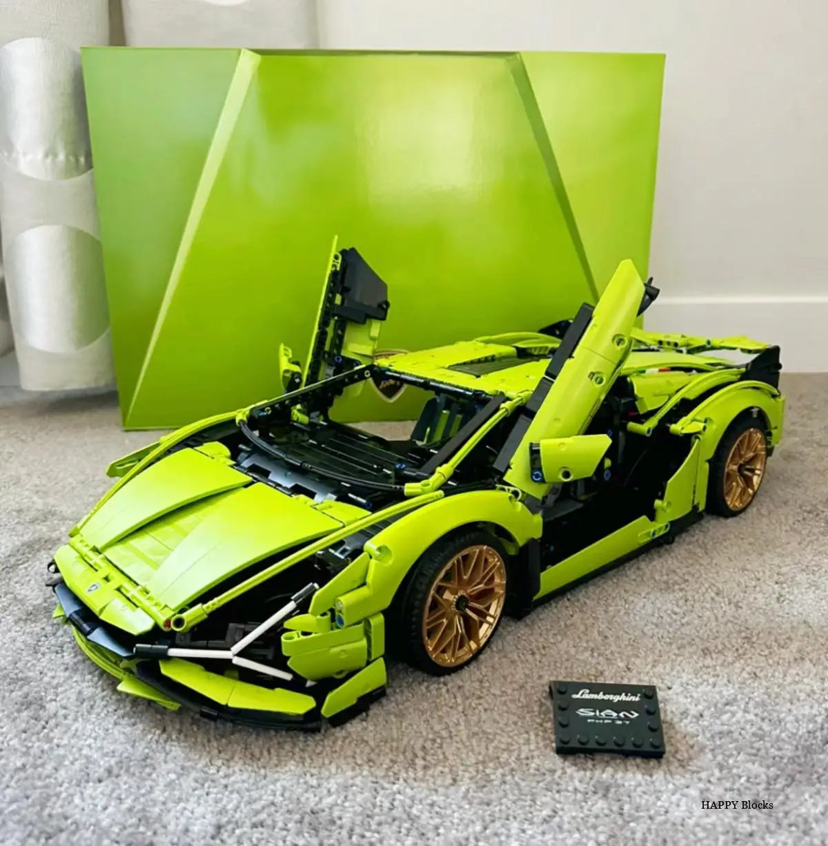 Décennie s de construction techniques de modèle de super voiture Lambos Moc, briques compatibles 3696 FKP37, jouet pour adultes, cadeaux pour garçons, 42115 pièces