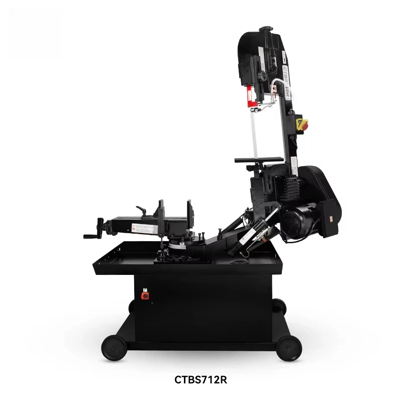 เครื่องเลื่อยสายพานตัดโลหะแบบตั้งโต๊ะ รุ่น CTBS712R สินค้าใหม่-เครื่องเลื่อยไม้แบบแนวนอน ปรับแรงตึงใบมีดด้วยมือ สภาพใช้งานแล้ว