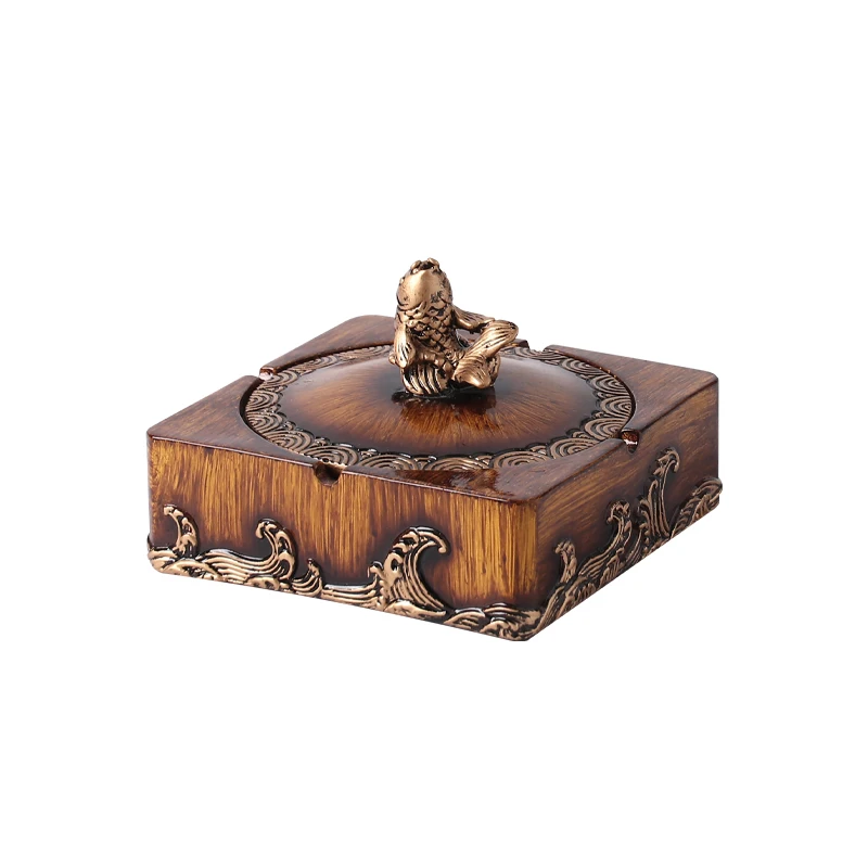 

Chinese retro covered ashtray living room trendy creative coffee table ornament office