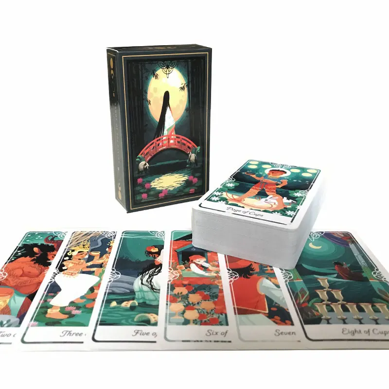 Hot sales Divine Tarot Oracle Card Fate Divination Prophecy Card Family Party Game Toy Tarot 78 Card Deck PDF Guide