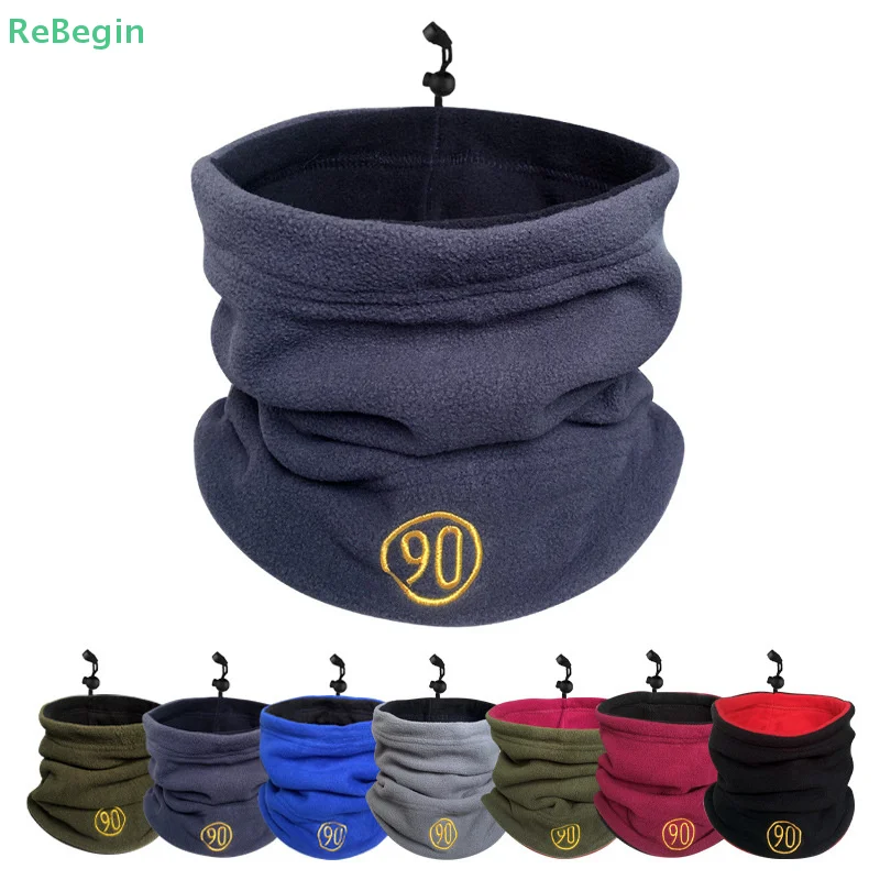 Winter Polar Fleece Half Face Mask Warm Scarf Face Cover For Men & Women Outdoor Ski Tube Scarf Neck Gaiter Hiking Scarves