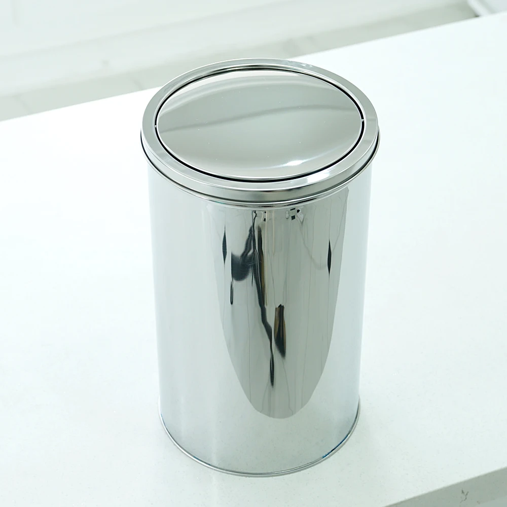 Stainless swing trash can 20L