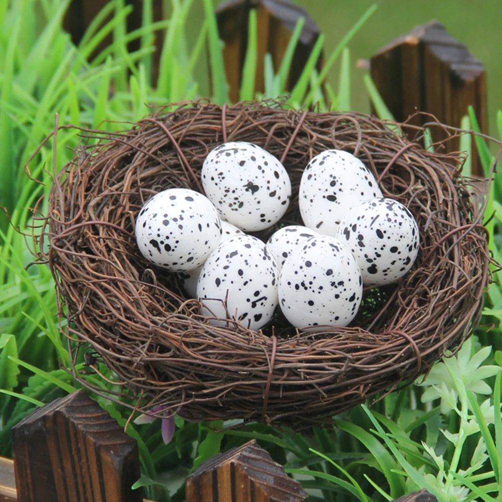 30 Uds. De huevos de pájaro artificiales de simulación, Mini suministros artesanales de decoración, recuerdo de fiesta de boda, decoraciones de Pascua, accesorios para el hogar