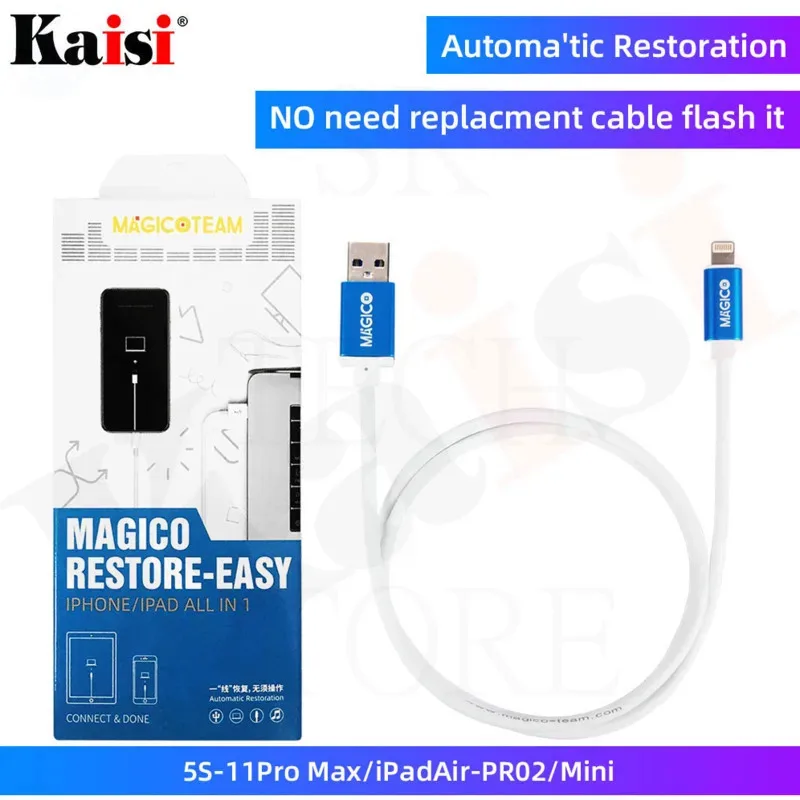 Magico Restore - DFU Cable for iPhone iPad Automatic Restoration Automatic Recovery mode Upgrade Online Check Serial Number