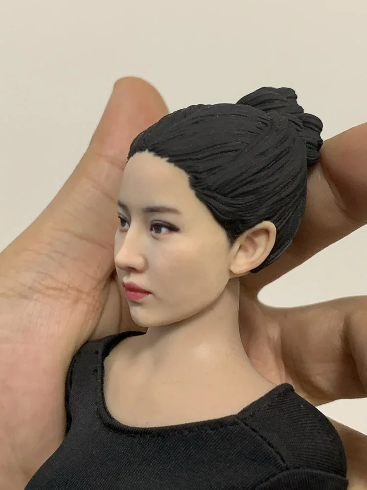 1/6 Little Dragon Girl Ancient Style Crystal Liu Beauty Head Sculpt Model Toys Accessory For 12inches Action Figure Body Decors