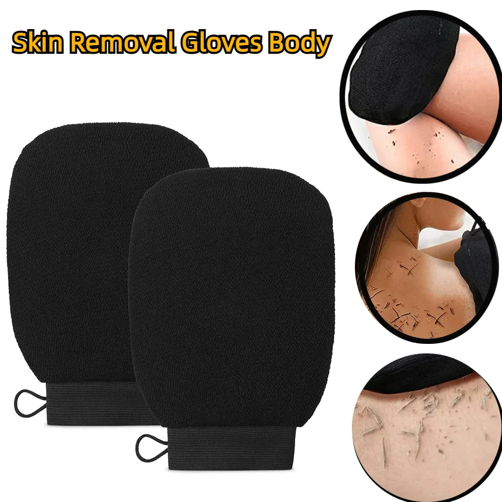 Deep Exfoliating Glove for Shower Removes Unwanted Dead Skin, Dirt and Grime and Keratosis Pilaris SPA Foam Body Massage