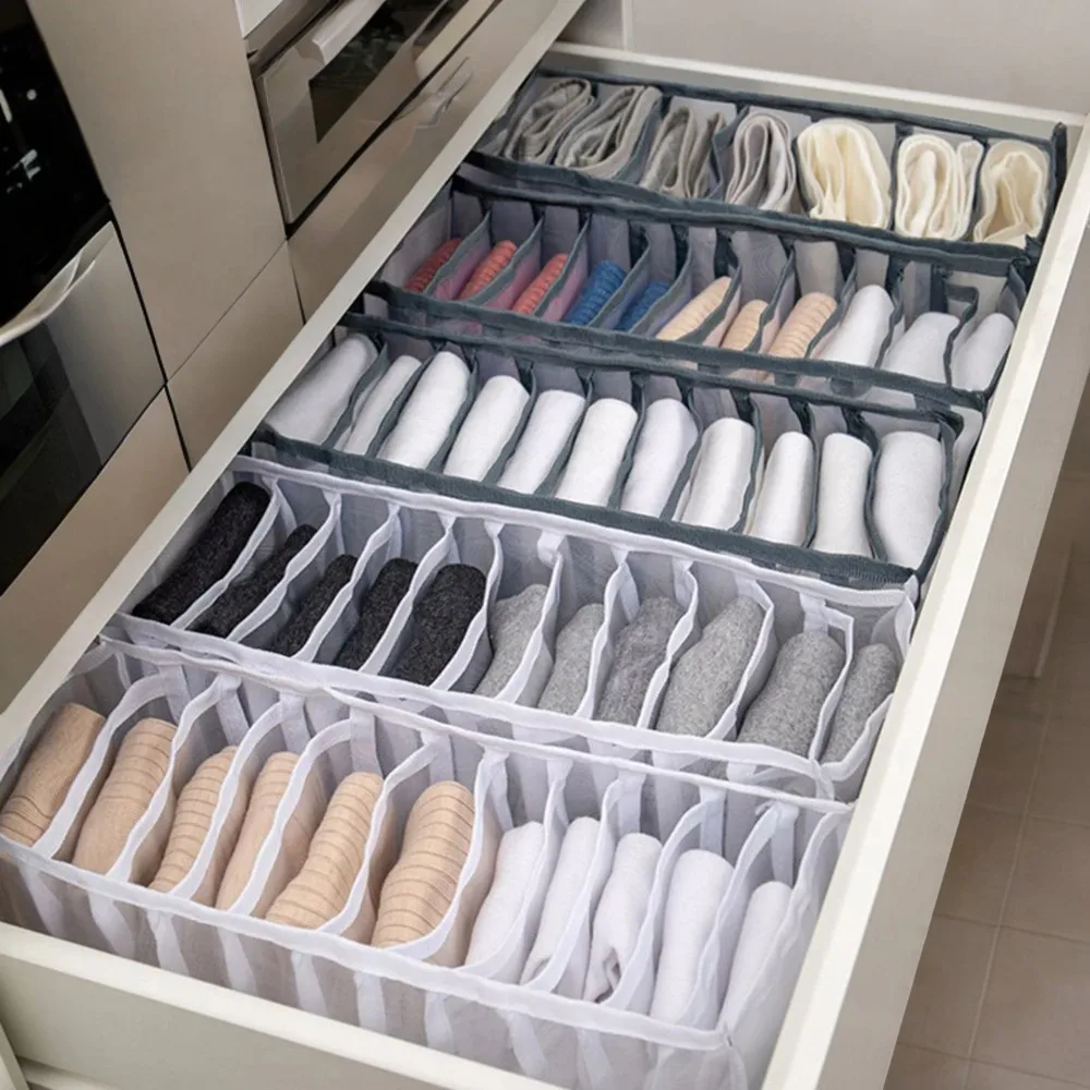 Organizers Drawer Divider Wardrobe Closet Cabinet - Neatly Tidy Dormitory Underwear Bra Socks Panty Boxes Organization