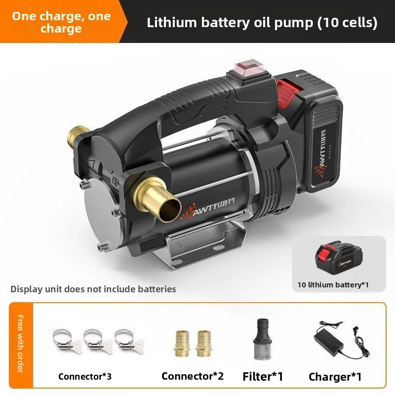 مضخة شفط زيت بطارية ليثيوم قابلة لإعادة الشحن أوتوماتيكية بالكامل عالية الطاقة، مضخة فتيلة ذاتية، خاصة لمضخة الديزل