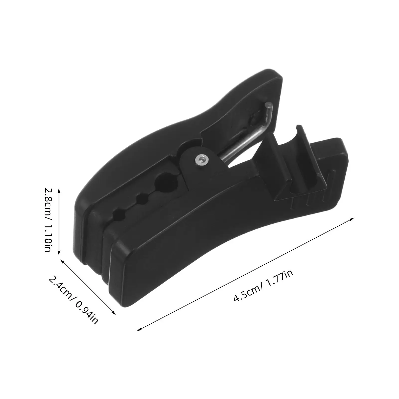 Microphone Clip Sturdy Saxophone Mic Holder Clip Lightweight Plastic Spring Clamp Secure Fit for Wireless Sax Mic Transmitters view 6