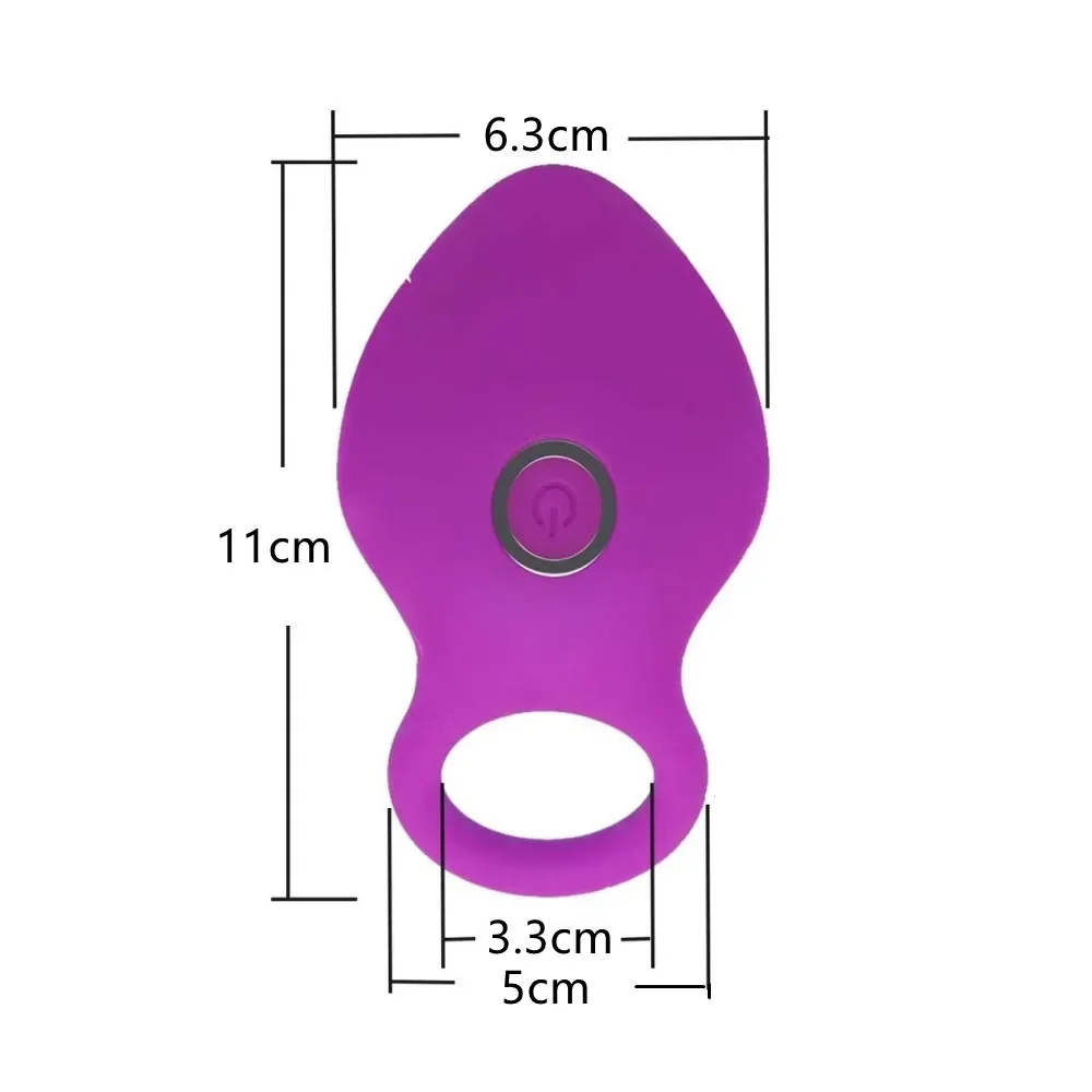 Penis Vibrating Ring Clitoris Stimulator Vibrating Cock Ring Lick Vagina Lock Fine Vibrator G Spot Orgasm Sex Toys for Couples