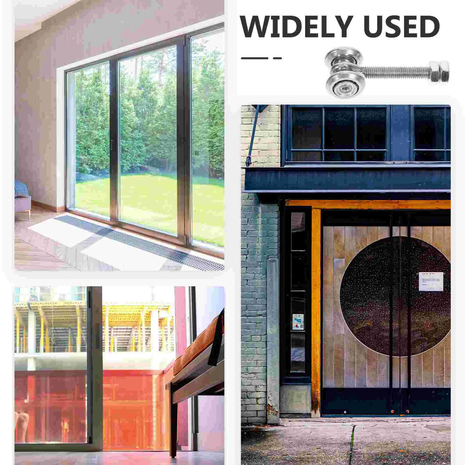 Schiebetür Riemenscheibe Roller Trolley Hardware Ersatz Zwei Räder Lager Montage Strut Kanal