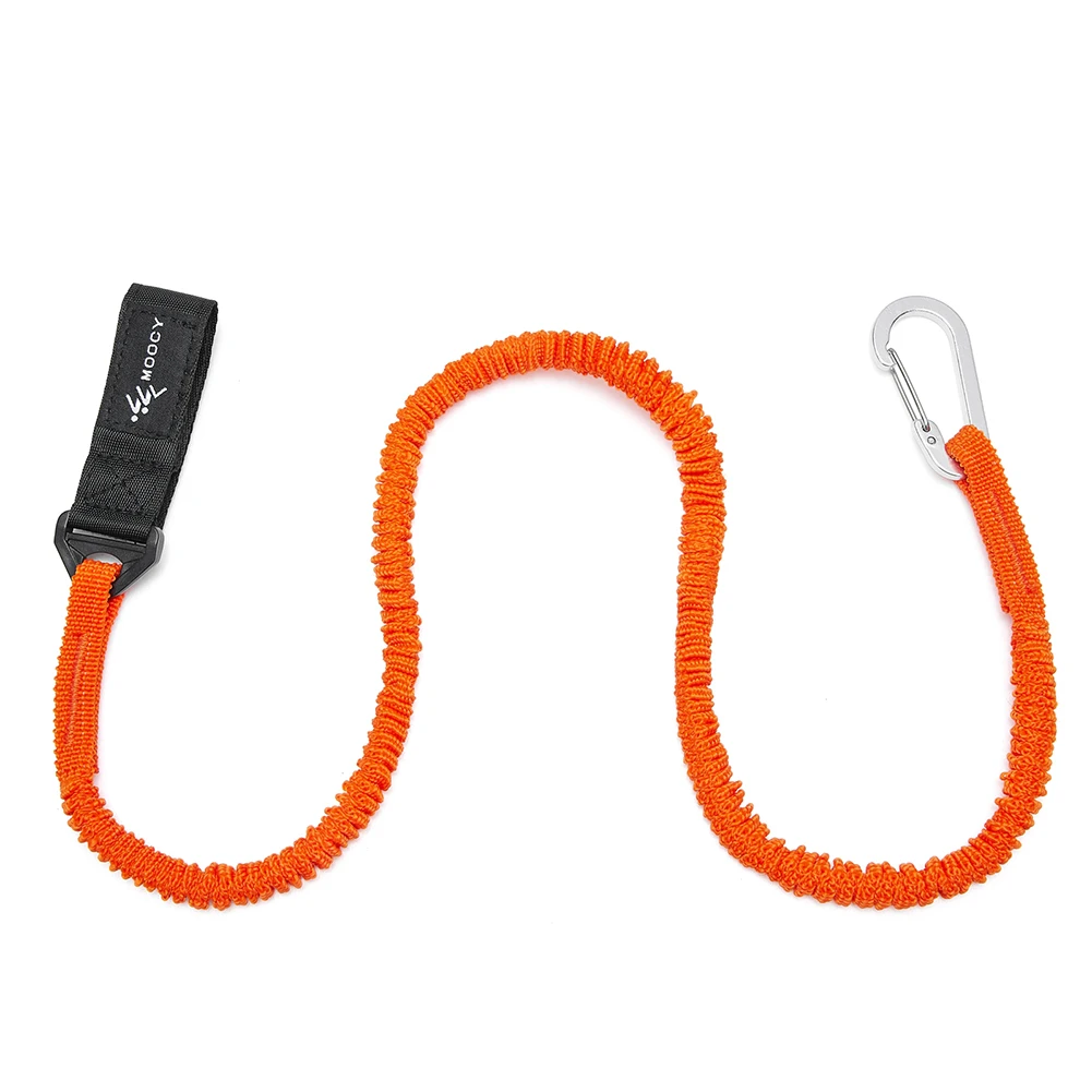 Elastic Kayak Paddle Leash Safety Hook Coiled Lanyard Cord Rope Boat Accessories Heavy Duty Canoe Paddle Leash