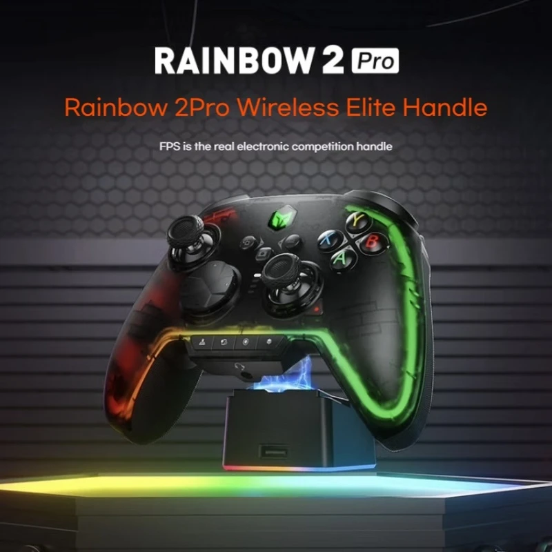 

New Bigbig Won Rainbow 2pro Three Mode Game Controller Hall Trigger One Button Wake-Up Switch Supports Android PC SWITC Xbox