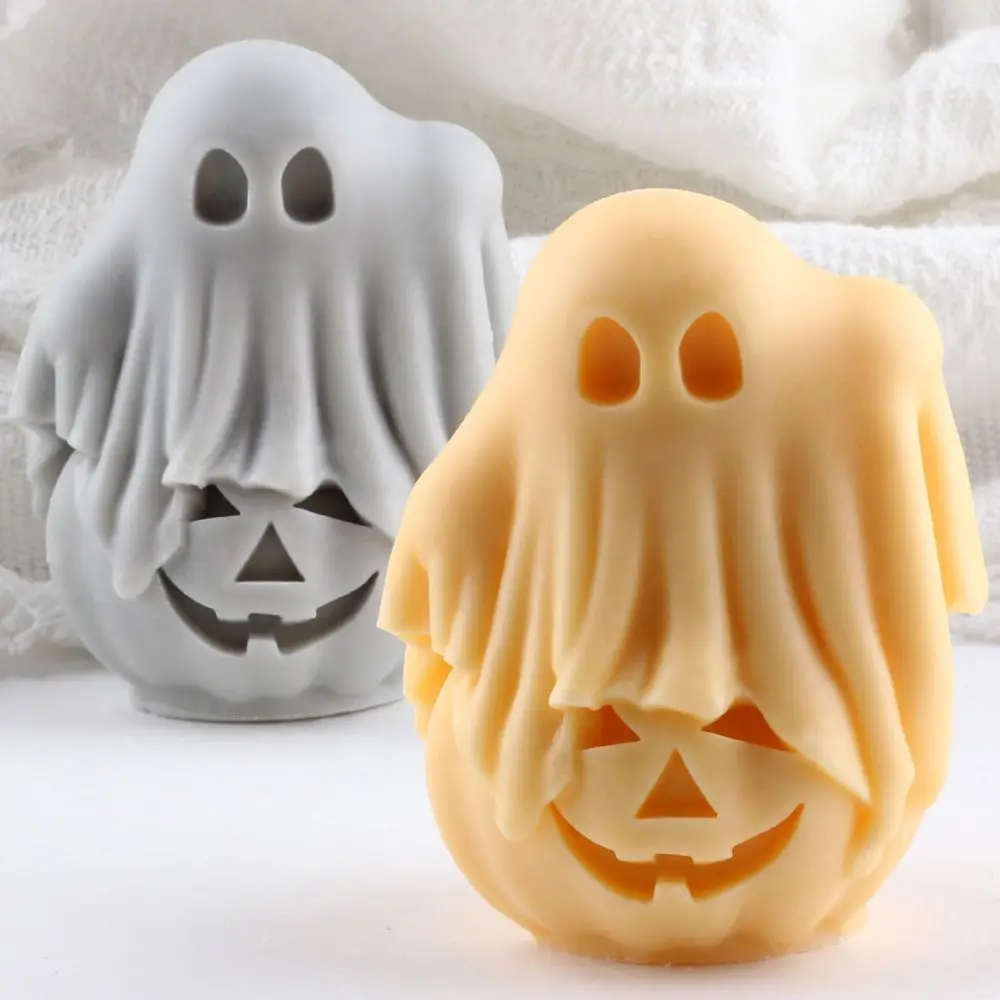 Candle Molds Pumpkin Silicone Mold Halloween Resin Casting Mold Candle Home Decorate Mg Aromatherapy Gypsum Clay Craft