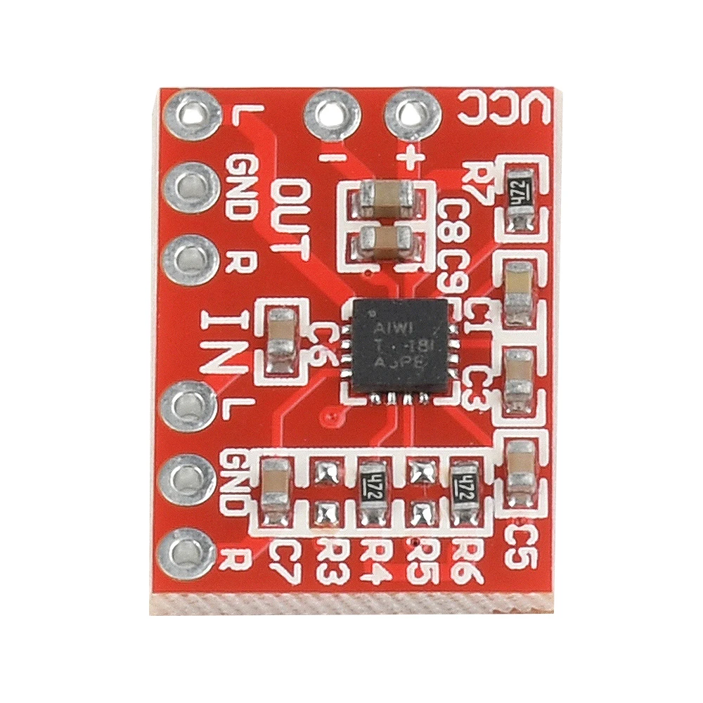 DC 2.3 ~ 5.5V TPA6132 miniaturowy wzmacniacz słuchawkowy płyta wzmacniacza audio różnica do płyty wzmacniacza z pojedynczym wejściem przedwzmacniacz