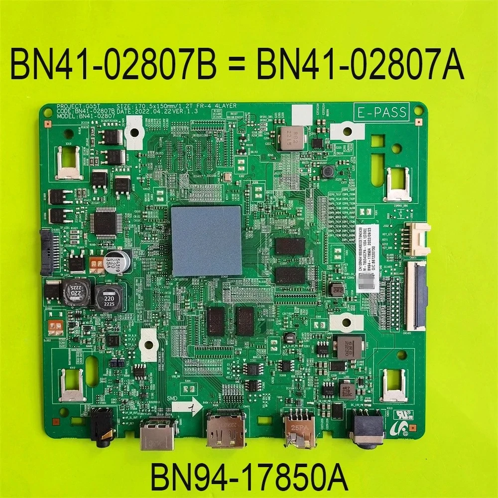 

BN41-02807B = BN41-02807A Main Board BN94-17850A BN41-02807 16505K motherBoard is for Monitor C34G55TWWL C34G55TWWI C34G55TWWK