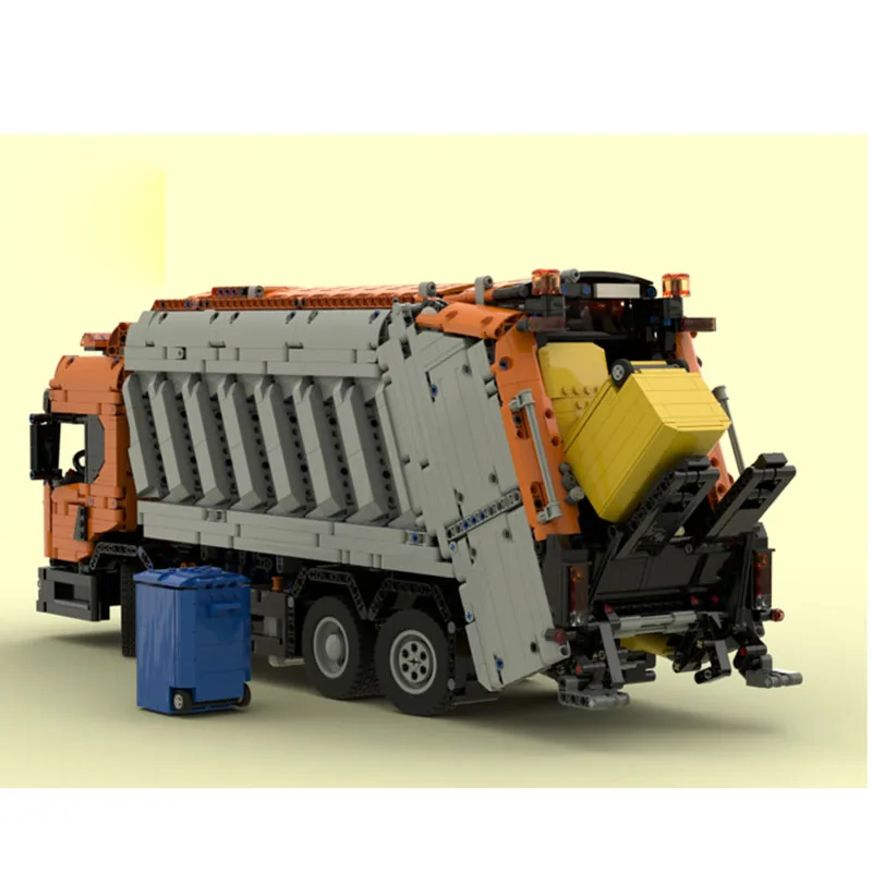Building Blocks MOC-92116 City Street Cleaning Garbage Heavy Truck 4845 Parts Creative Custom Birthday New Year Toy Gift